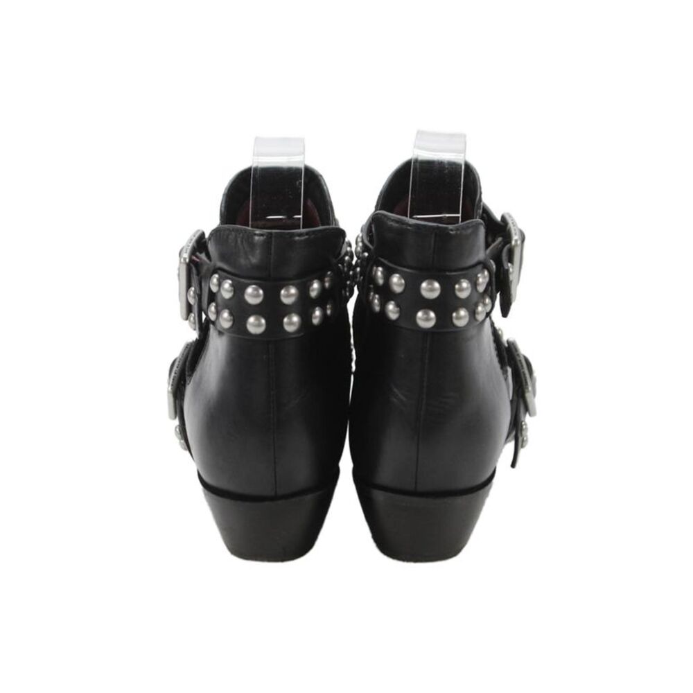 Marc By Marc Jacobs Womens Leather Pearl Ankle Boots Black Size 35.5 5.5 - Picture 3 of 5